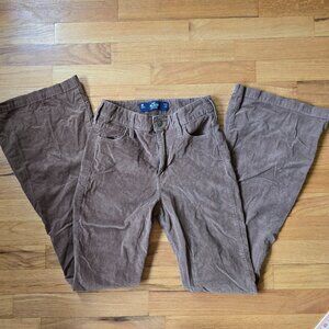 Hollister Low-Rise Brown Corduroy Pants (Sz 0)